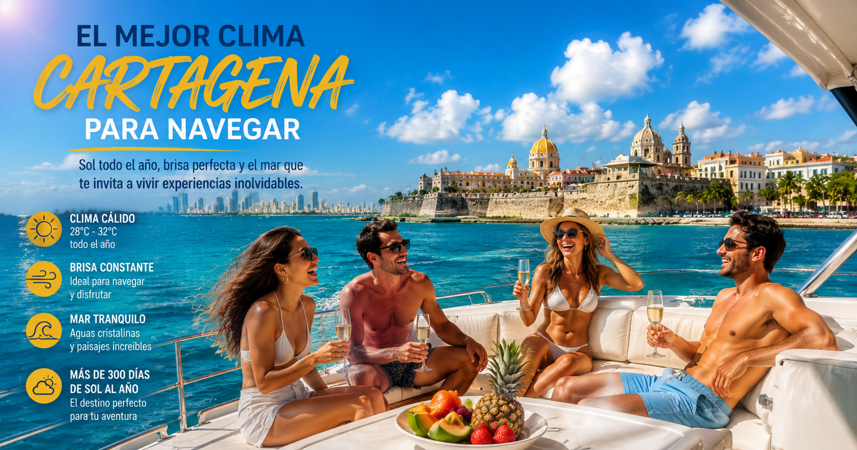 Mejor época para navegar en Cartagena: clima mes a mes - Zarpar.com.co