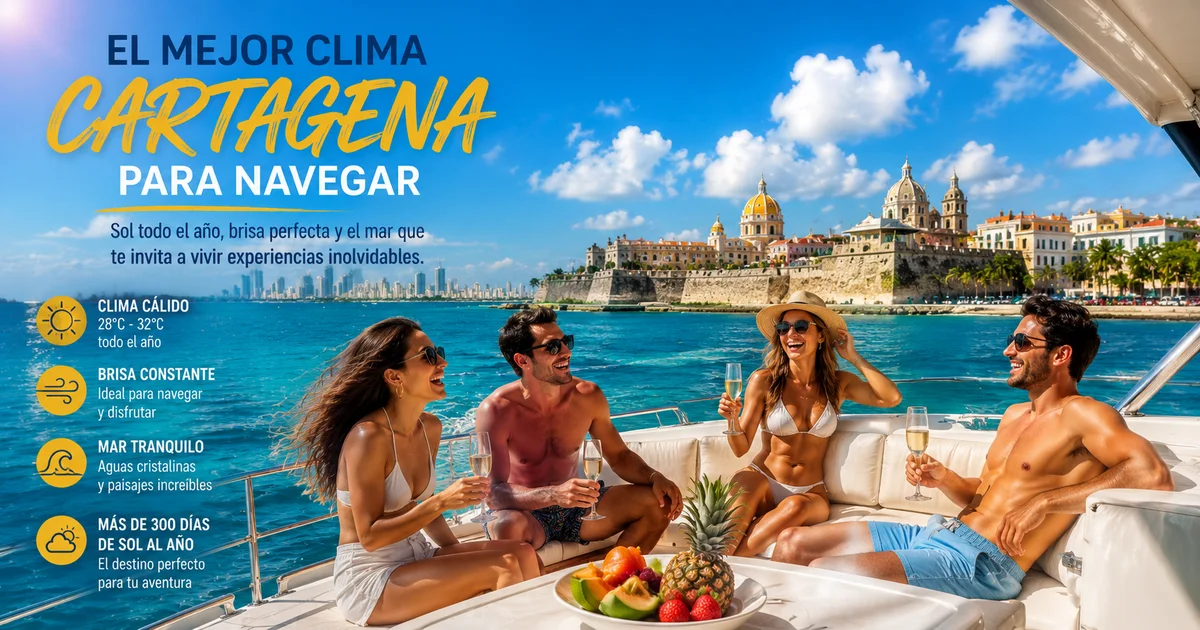 Mejor época para navegar en Cartagena: clima mes a mes - Zarpar.com.co