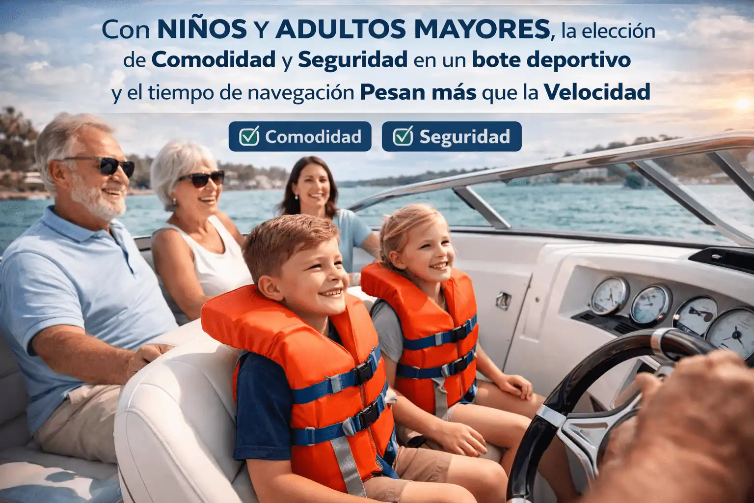 Turismo náutico en Cartagena con niños y adultos mayores